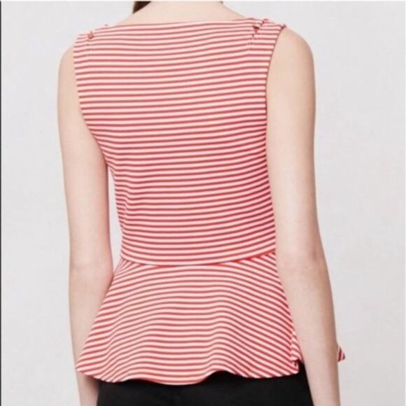 Anthropologie Postmark red striped peplum XS - Picture 3 of 3